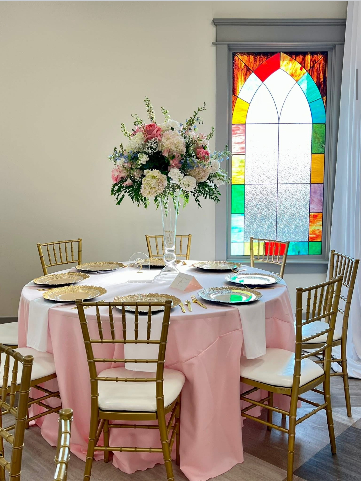 tall floral centerpiece